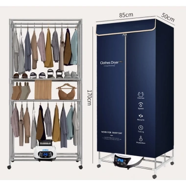 Tủ Sấy Quần Áo RULAX Hoả Tốc Nội Thành HN - Anion, Công Suất Mạnh, Giá 775k