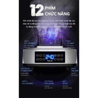 Tủ Sấy Quần Áo Rulax - Khô Nhanh, Chống ẩm Mốc, Mưa Nồm, Bảo Hành 12 Tháng, 624.999₫ 2