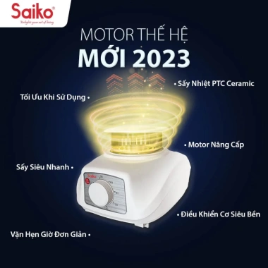 Tủ Sấy Quần Áo Saiko CD2.300 2.300W - Sấy Nhanh 50kg, Đa Chức Năng, Hàng Chính Hãng 2
