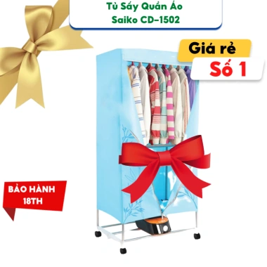 Tủ sấy quần áo Saiko Nhật Bản CD-1.800 1.800W đa năng - Bảo hành 18 tháng, giá chỉ 802.620₫ 8