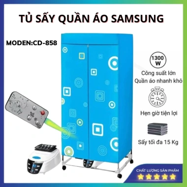 Tủ Sấy Quần Áo Samsung Chính Hãng – Hai Tầng, Điều Khiển Từ Xa, Sấy Nhanh 159.900₫