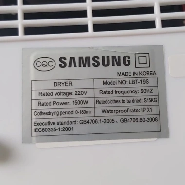 Tủ sấy quần áo Samsung khử khuẩn, kháng mùi, bảo hành 12 tháng, di chuyển nhẹ 675.000₫