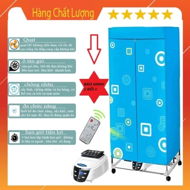 Tủ sấy quần áo Samsung - Khử khuẩn kháng mùi, di động, bảo hành 12 tháng, 665.000 VND 3 Tủ sấy quần áo Samsung - Khử khuẩn kháng mùi, di động, bảo hành 12 tháng, 665.000 VND 3