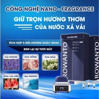Tủ sấy quần áo siêu tốc ROWANTO S6+ 1.5m đa năng 1.550W, khử khuẩn ION âm, 3 mùi thơm - 1.48tr 8