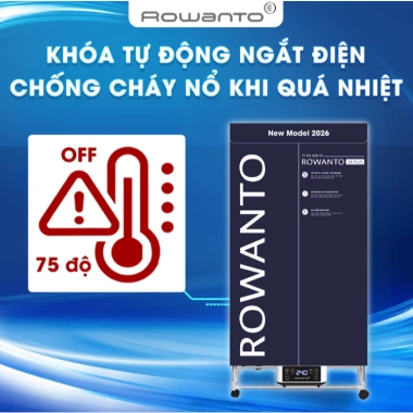 Tủ Sấy Quần Áo Siêu Tốc ROWANTO S8+ 1m7 1.850W Đa Năng 5 Hương Thơm Giá 1.48tr