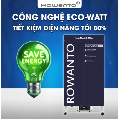 Tủ Sấy Quần Áo Siêu Tốc ROWANTO S8+ 1m7 1.850W Đa Năng 5 Hương Thơm Giá 1.48tr