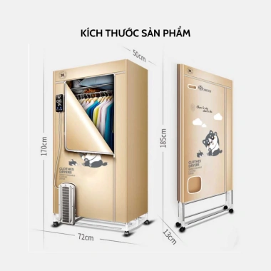 Tủ sấy quần áo SOWUN SW869S – Cảm ứng 1 chạm, ion âm khử khuẩn, sấy 30kg 3