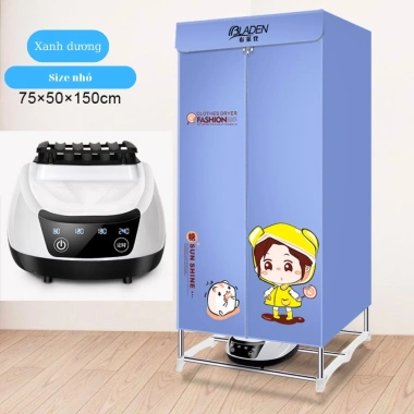 Tủ sấy quần áo tiết kiệm 50% điện, khử mùi diệt khuẩn, gió xoay 360 độ, gấp gọn tiện lợi 9