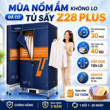Tủ sấy Rowanto S8 Plus - Sấy nhanh, làm thơm, làm phẳng, bảo vệ vải, 1.339.000 VND