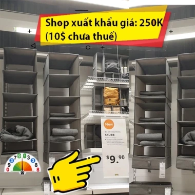 Tủ Vải Lưu Trữ Quần Áo 5 Ngăn + 3 Ngăn Túi Treo - Giá Ưu Đãi 30.000 VND 7 Tủ Vải Lưu Trữ Quần Áo 5 Ngăn + 3 Ngăn Túi Treo - Giá Ưu Đãi 30.000 VND 7