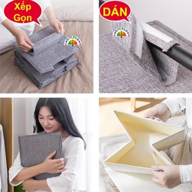 Tủ Vải Lưu Trữ Quần Áo 5 Ngăn + 3 Ngăn Túi Treo - Giá Ưu Đãi 30.000 VND 9 Tủ Vải Lưu Trữ Quần Áo 5 Ngăn + 3 Ngăn Túi Treo - Giá Ưu Đãi 30.000 VND 9