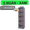 Tủ Vải Lưu Trữ Quần Áo 5 Ngăn + 3 Ngăn Túi Treo - Giá Ưu Đãi 30.000 VND 10