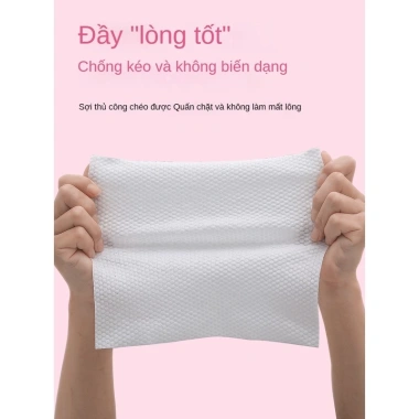 Túi 20 viên Khăn mặt dạng nén dùng 1 lần Hình gấu dâu Lotso vải mềm mịn vệ sinh tiện dụng 15.000 đồng