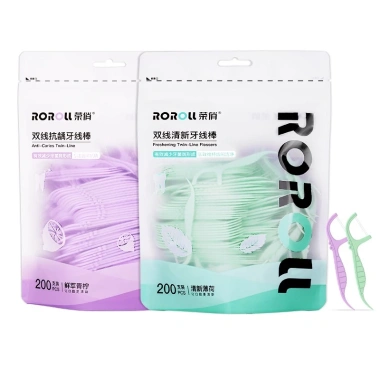 Túi 200 chiếc chỉ đôi nha khoa sợi kép làm sạch tối ưu giảm giá 40.000₫