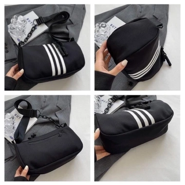 Túi 3 sọc đeo chéo logo thể thao size 28cm - Giá chỉ 65.000đ, giảm mạnh 2