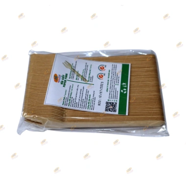 Túi 50 cái nĩa muỗng dài dao giấy tre dùng 1 lần - An toàn môi trường, giá 18.904₫ 3