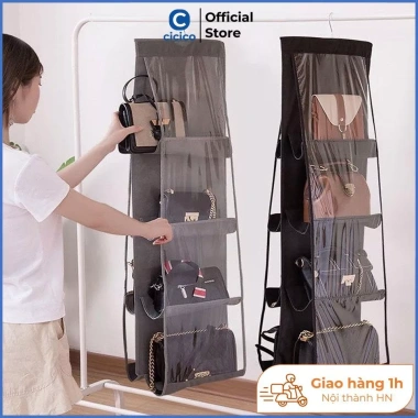 Túi bảo quản túi xách 6 ngăn chống bụi dày dặn chuẩn hàng giá 32.000 VND