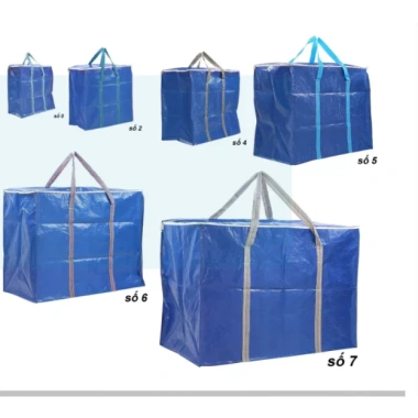 Túi bạt 2 lớp xanh cam khóa đôi, khóa to chắc chắn, bảo hành khóa kéo, đủ size, giao hỏa tốc - Giá sỉ 38.000 VND 2