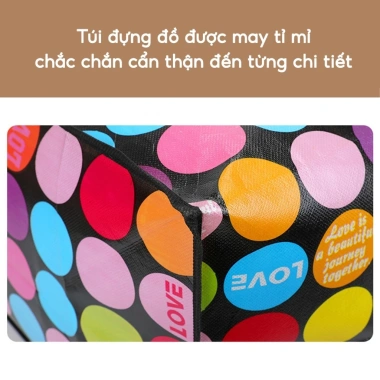 Túi bạt dứa siêu bền, chống nước, đựng chăn quần áo mọi kích thước Giá 26.500₫ 3