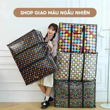 Túi bạt dứa siêu bền, chống nước, đựng chăn quần áo mọi kích thước Giá 26.500₫ 6