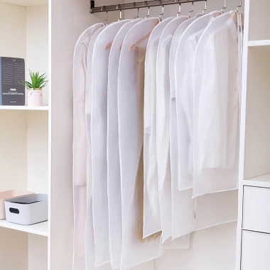 Túi bọc quần áo PEVA dày chống bụi, khóa chống thấm, treo tủ gọn Giá 51.000₫ 4 Túi bọc quần áo PEVA dày chống bụi, khóa chống thấm, treo tủ gọn Giá 51.000₫ 4