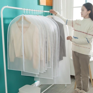 Túi bọc quần áo treo tủ ZARIO dày có khóa chống bụi chống thấm 21.000 VND