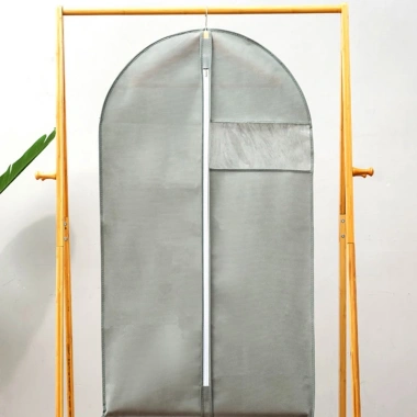 Túi bọc quần áo vải không dệt chống bụi, thấm, khóa kéo - Treo tủ, 19.900₫