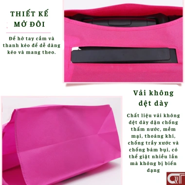 Túi bọc vali trong suốt PVC cao cấp, chống trầy xước, chống thấm nước, size 20-28 inch, giá 39.900 VND 7