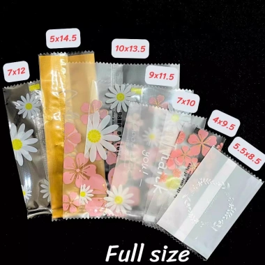 Túi bóng hàn miệng đựng trà, hoa bánh kẹo – Combo 100 túi, đa kích thước, màu sắc, 15.800₫