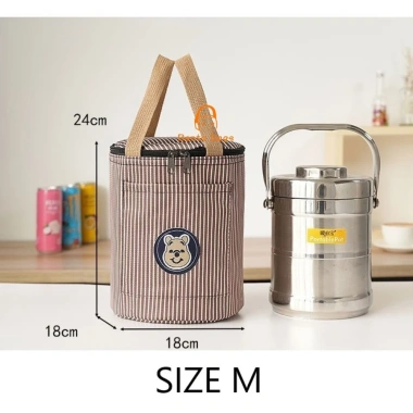 Túi cầm tay lót bạc văn phòng - Túi gấu Bear TC29 chống thấm nước, tròn xinh 3