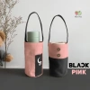 Túi Canvas Đựng Bình Giữ Nhiệt DT x BlackPink - Hồng Đen, Size 450-750ml, Giá 37k