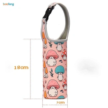 Túi Chai Nước Di Động Giá Đỡ Tumbler Dễ Thương, Có Dây Đeo, Cách Nhiệt, Phù Hợp Du Lịch Ngoài Trời