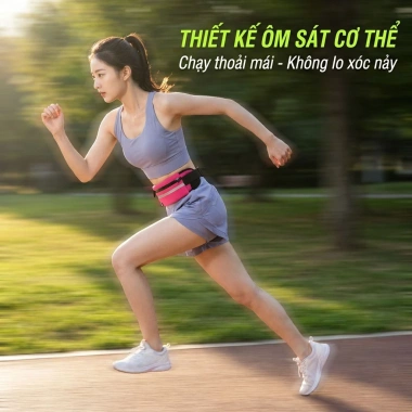 Túi chạy bộ đa năng chống thấm, đai đeo bụng thể thao đựng điện thoại an toàn, tiện lợi - 25.000₫