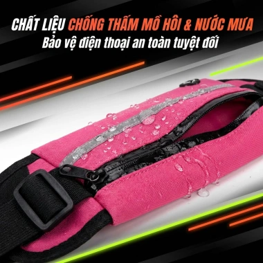 Túi chạy bộ đa năng chống thấm, đai đeo bụng thể thao đựng điện thoại an toàn, tiện lợi - 25.000₫