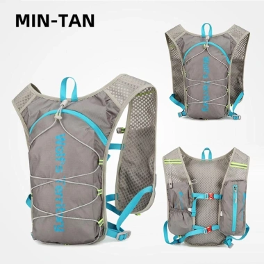 Túi chạy bộ MIN‑TAN 5L Siêu nhẹ, Vải thoáng khí, Dưỡng ẩm, Phản quang - Ba lô Marathon đường mòn, Giá ưu đãi 255k