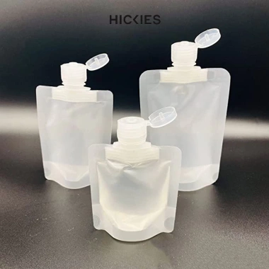 Túi chiết mỹ phẩm hickies nắp bật trắng đục 30/50/100ml - Nhỏ gọn, giá 12k