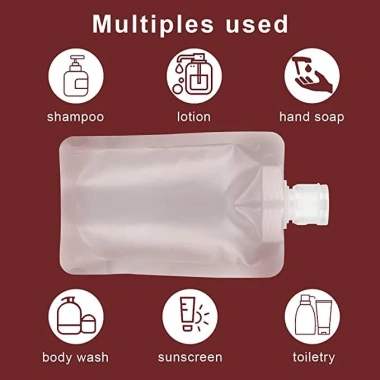 Túi chiết mỹ phẩm hickies nắp bật trắng đục 30/50/100ml - Nhỏ gọn, giá 12k