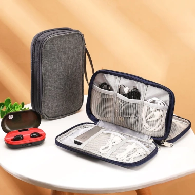 Túi chống sốc du lịch cao cấp đựng tai nghe, cáp sạc, USB, pin dự phòng - Chỉ 59.000đ 5
