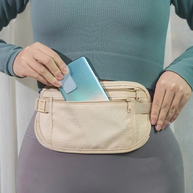 Túi Chống Trộm Unisex Đóng Túi Thắt Lưng Du Lịch Nước Ngoài – Mỏng Vô Hình, Ví Hộ Chiếu