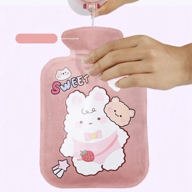 Túi chườm nóng nhung mềm 500ml SINGU - Giảm đau bụng kinh, giữ ấm, hạ sốt, giá chỉ 32.000₫