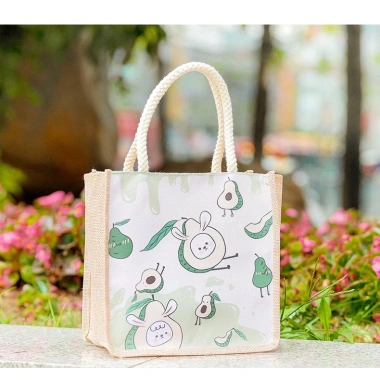 Túi cói mini mới Đựng hộp cơm, đồ vặt tiện lợi, giảm giá chỉ 25.000 đồng 9