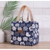 Túi cơm văn phòng giữ nhiệt size lớn, họa tiết Nhật Bản, vải canvas cao cấp BENTO BAGS TV03 10