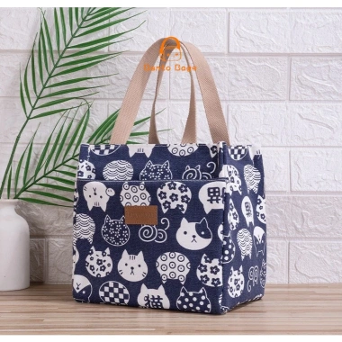Túi cơm văn phòng giữ nhiệt size lớn, họa tiết Nhật Bản, vải canvas cao cấp BENTO BAGS TV03 10 Túi cơm văn phòng giữ nhiệt size lớn, họa tiết Nhật Bản, vải canvas cao cấp BENTO BAGS TV03 10