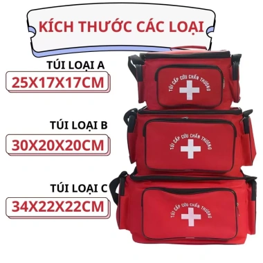 Túi Cứu Thương Đa Kích Thước A B C - Đựng Đầy Đủ Thuốc Khẩn Cấp, Giá Ưu Đãi 136k