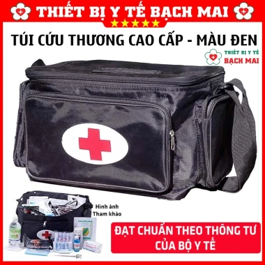 Túi Cứu Thương Đen 4 Kích Thước Đủ Size - Túi Y Tế Chuẩn BYT Giá Ưu Đãi 133k