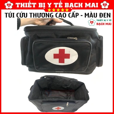Túi Cứu Thương Đen 4 Kích Thước Đủ Size - Túi Y Tế Chuẩn BYT Giá Ưu Đãi 133k