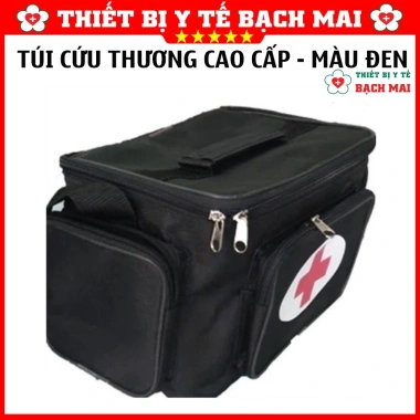Túi Cứu Thương Đen 4 Kích Thước Đủ Size - Túi Y Tế Chuẩn BYT Giá Ưu Đãi 133k