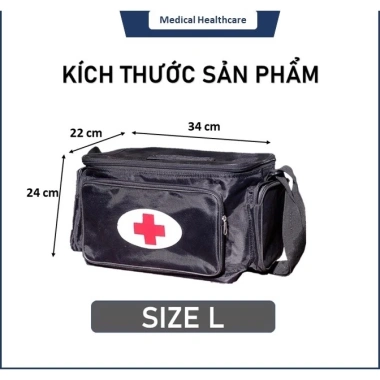 Túi cứu thương màu đen chuẩn Bộ Y Tế size S/M/L - Giảm giá 21% chỉ 81.000₫ 9