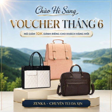 Túi da du lịch Zenka cao cấp chống nước, rộng rãi, giá ưu đãi 450.000₫