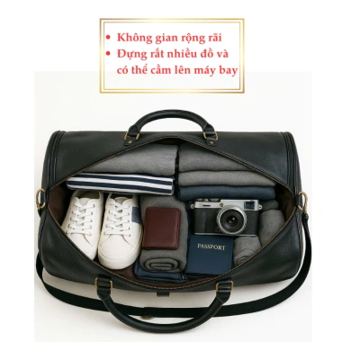 Túi da du lịch Zenka cao cấp chống nước, rộng rãi, giá ưu đãi 450.000₫